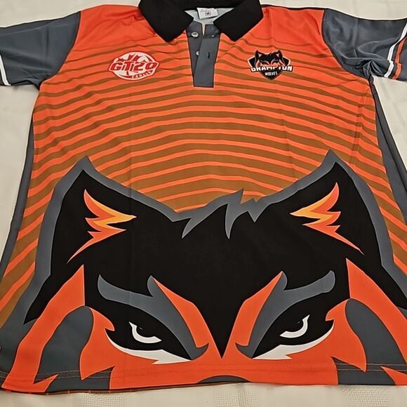 Yashi Sports Men's Brampton Wolves Jersey Orange/ Black Medium - Picture 16 of 16